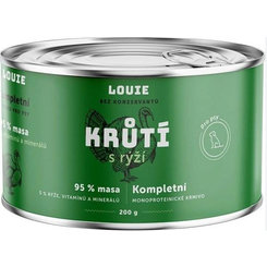 LOUIE konzerva pre psov morka s ryžou 200 g