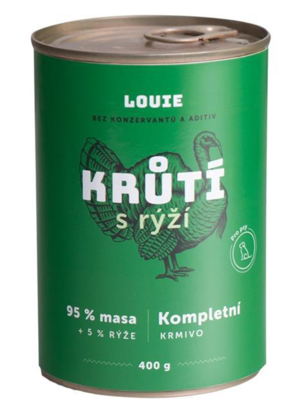 Louie Dog Morčacie s ryžou 400 g