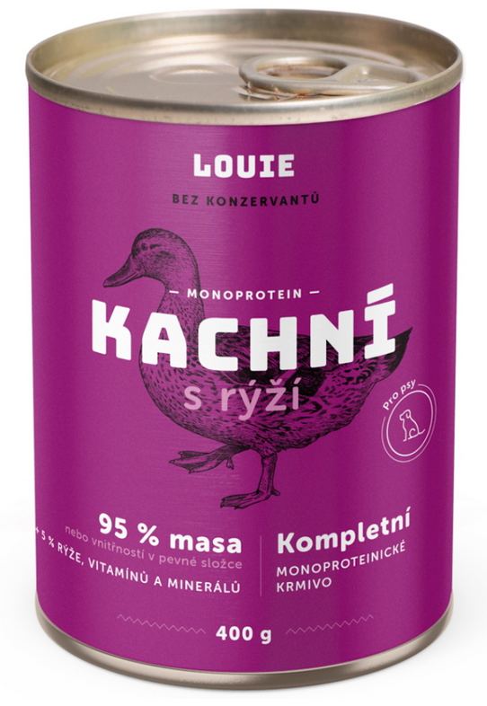 E-shop Louie Dog Kačacie s ryžou 400 g