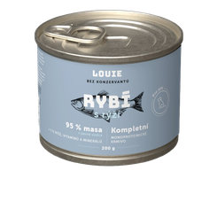 LOUIE konzerva pre psov s rybou a ryžou 200 g