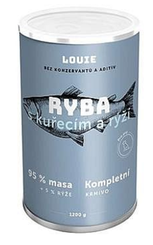Louie Dog ryba s ryžou 1200 g