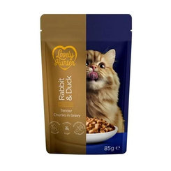 LOVELY HUNTER cat adult serilised rabbit&duck kapsička pre mačky 85 g