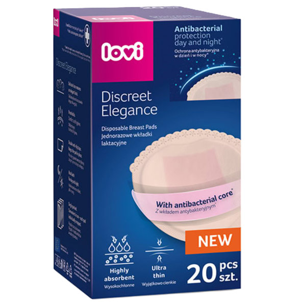 LOVI Discreet Elegance tampóny do podprsenky béžové 20 ks