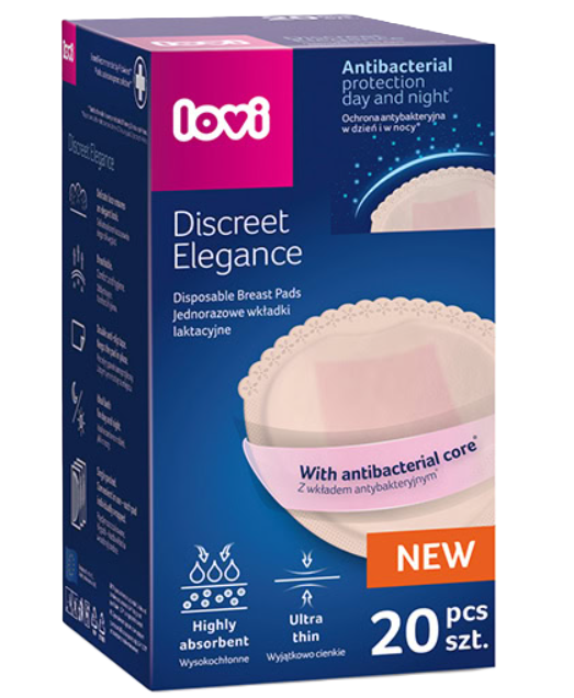LOVI Discreet Elegance tampóny do podprsenky béžové 20 ks