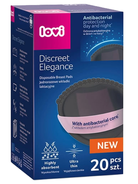 LOVI Discreet Elegance Black jednorazové vložky do podprsenky odtieň Black 20 ks kúpite na Najlekaren.eu