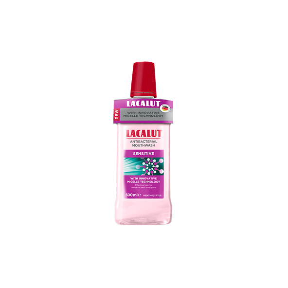 Lacalut Sensitive micelárna ústna voda 500 ml