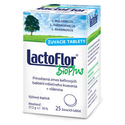LactoFlor BioPlus 25 žuvacích tabliet