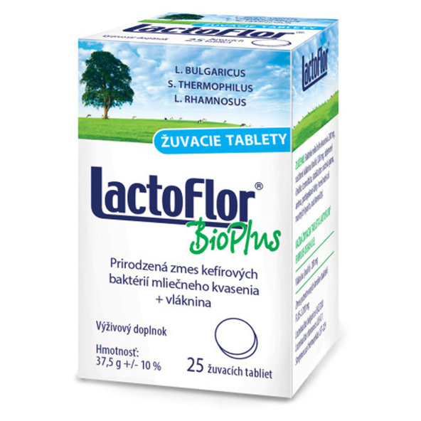 LactoFlor BioPlus 25 žuvacích tabliet