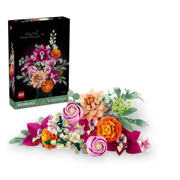 LEGO Botanicals Krásna kytica rúžových kvetov 10342