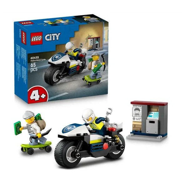 LEGO City Naháňačka na policajnej motorke 60455