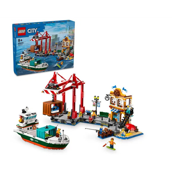 LEGO City Prístav s nákladnou loďou 60422