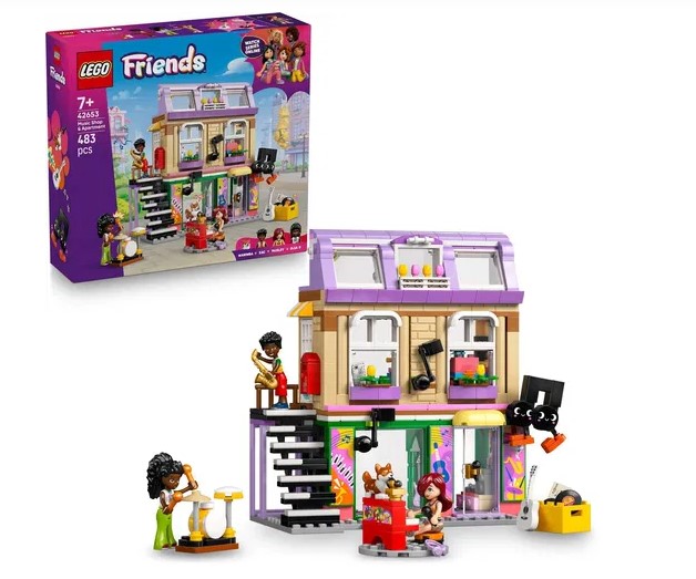 LEGO Friends Obchod s hudobninami a byt 42653
