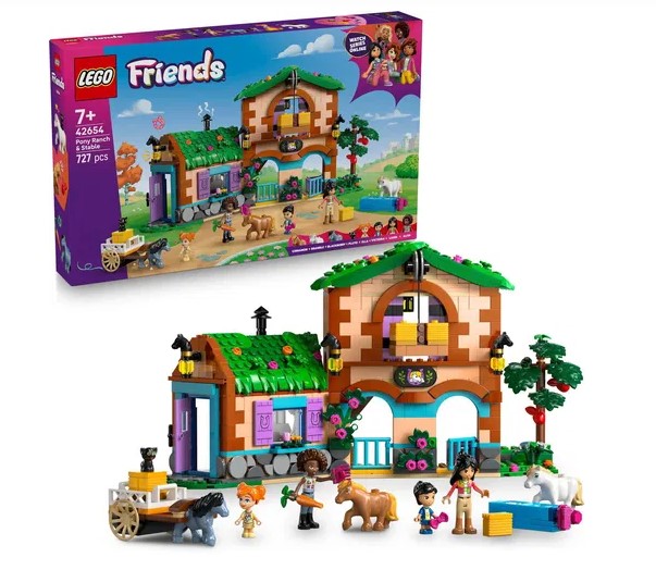 LEGO Friends Ranč s poníkmi a stajňa 42654