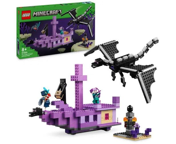 LEGO Minecraft Drak z Enderu a loď z Endu 21264