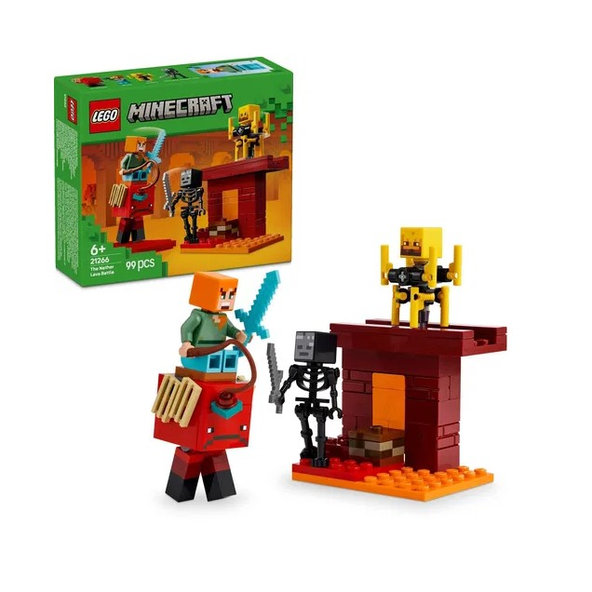 LEGO Minecraft Lávová bitka v Netheri 21266