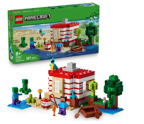 LEGO Minecraft TNT dom v džungli 21275
