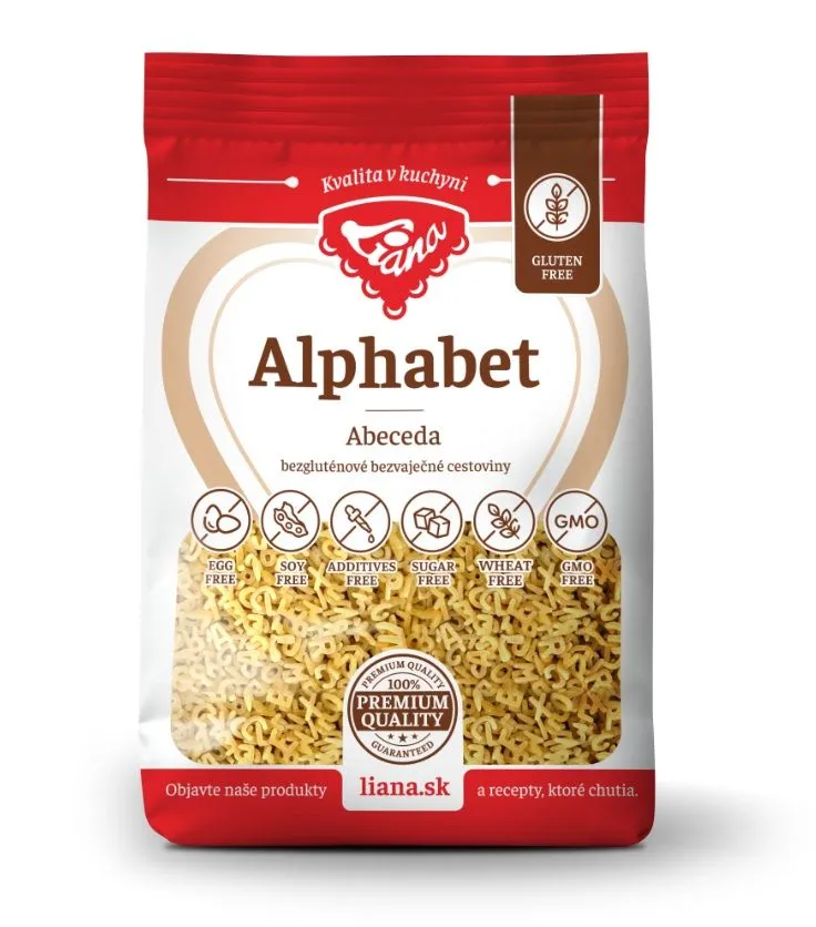 Liana Alphabet Abeceda cestoviny bezgluténové 200 g