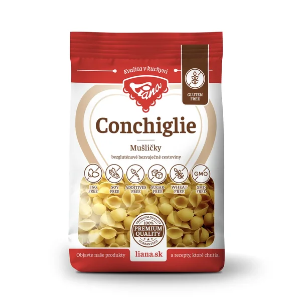 Liana Conchiglie Mušličky cestoviny bezgluténové 200 g