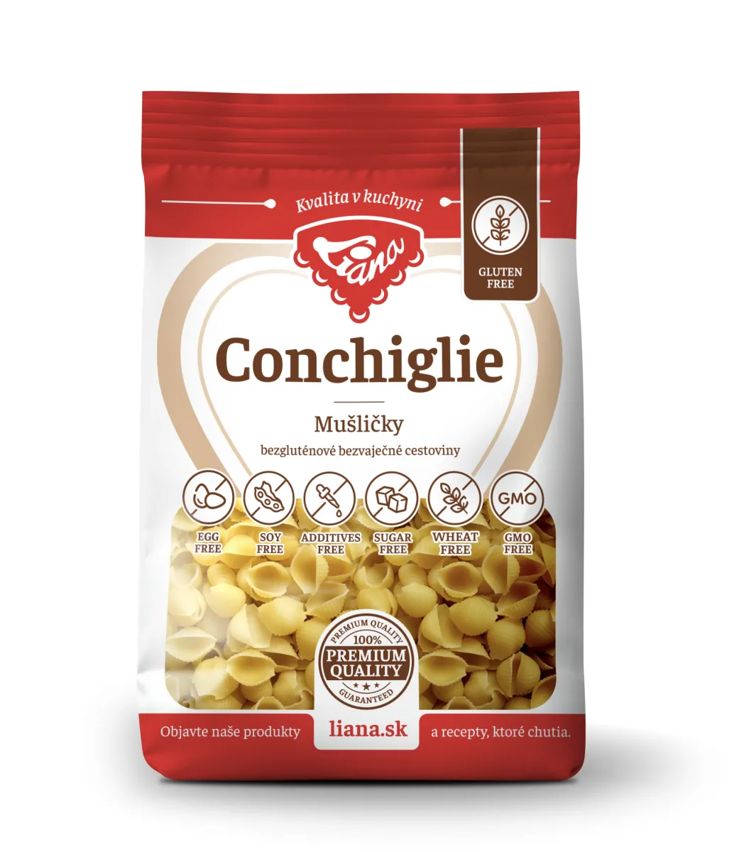 Liana Conchiglie Mušličky cestoviny bezgluténové 200 g