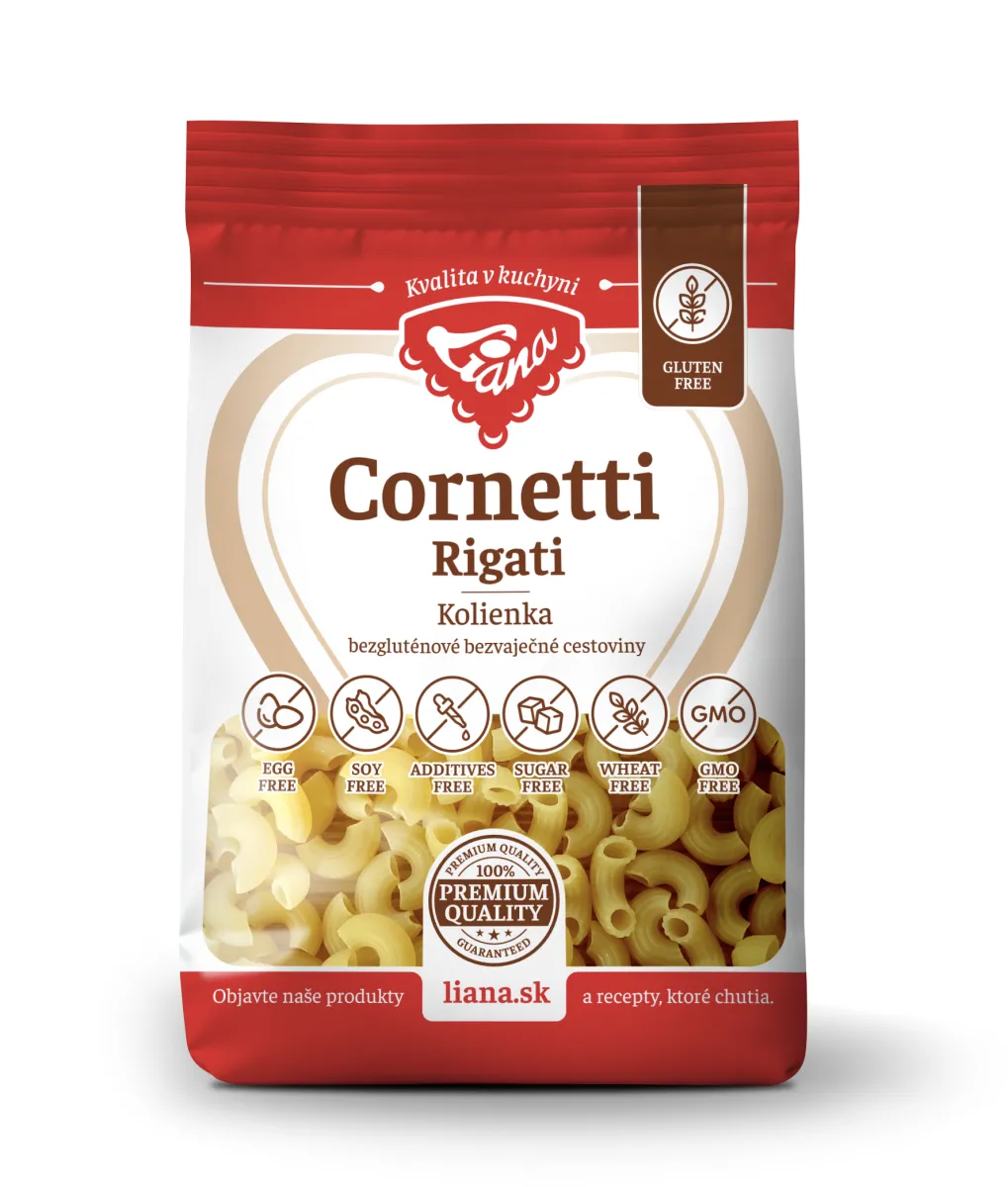 Liana Cornetti Rigati Kolienka cestoviny bezgluténové 200 g kúpite na Najlekaren.eu