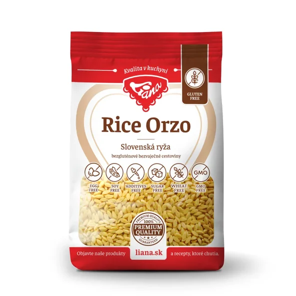 Liana Rice Orso Slovenská ryža cestoviny bezgluténové 200 g