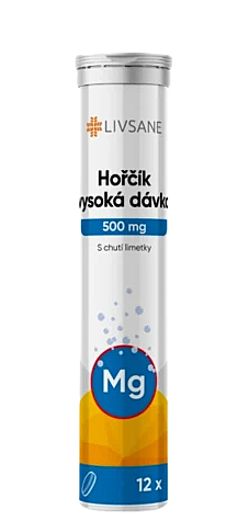 LIVSANE Horčík vysoká dávka 500 mg limetka 12 šumivých tabliet kúpite na Najlekaren.eu