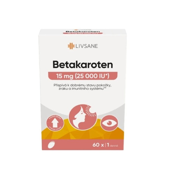 LIVSANE Betakarotén 25 000 60 cps
