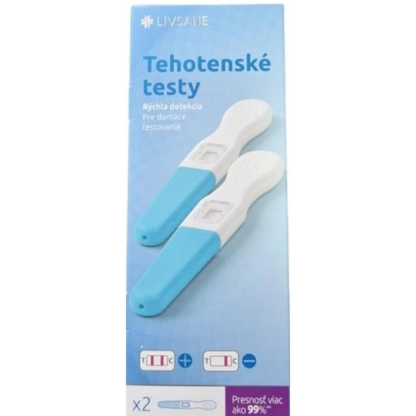 Livsane rýchly tehotenský test 2 ks