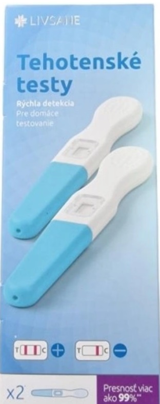 Livsane rýchly tehotenský test 2 ks