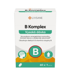 Livsane B komplex vysoká dávka 60 tabliet