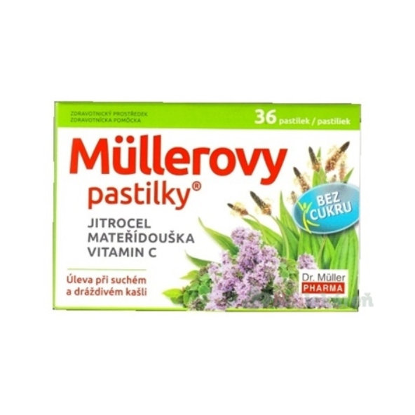 Müllerove pastilky SKOROCEL MATERINA DÚŠKA vitamín C bez cukru 12ks