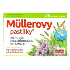 Müllerove pastilky SKOROCEL MATERINA DÚŠKA vitamín C bez cukru 36ks