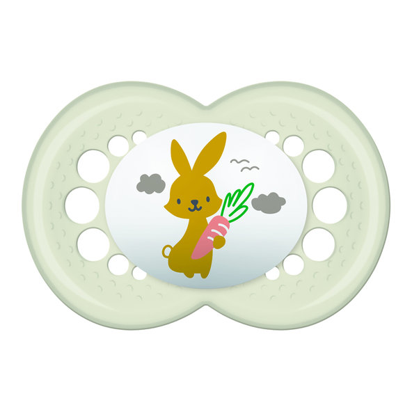 MAM Cumlík Original 16m+, silikón bielý zajíc