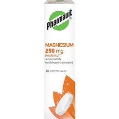 MAGNESIUM PHARMAVIT šumivé tablety 250mg/20tbl
