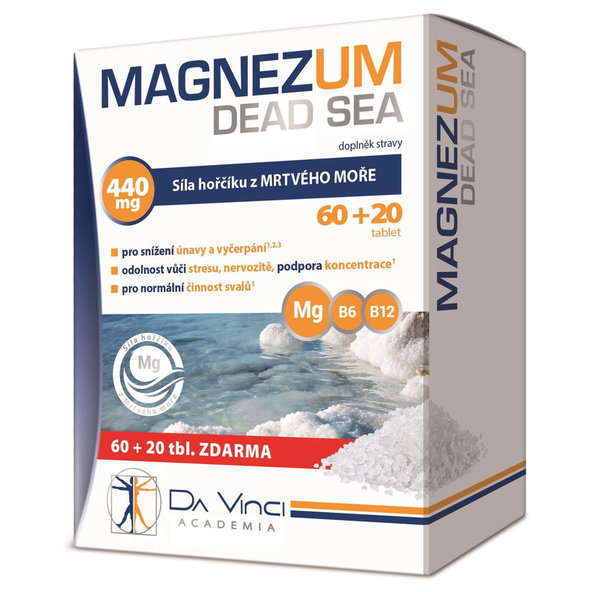 MAGNEZUM DEAD SEA - DA VINCI 60 + 20 zadarmo (80tbl)