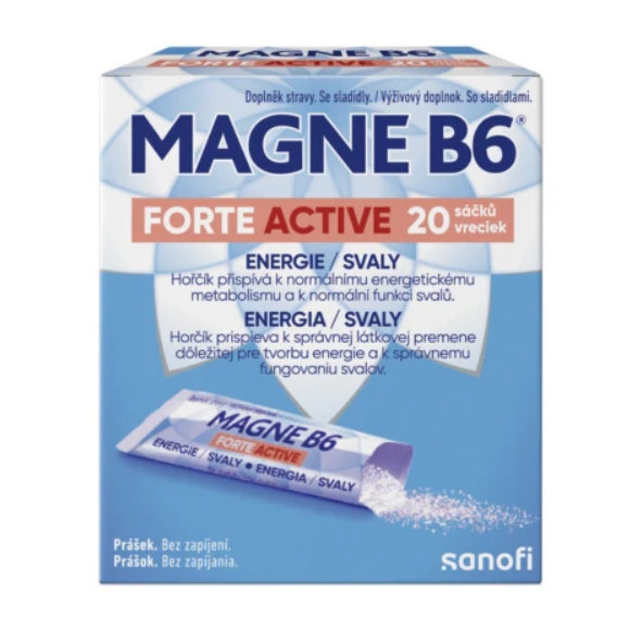 MAGNE B6 FORTE ACTIVE 150 mg 20 vreciek