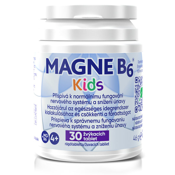 MAGNE B6 Kids horčík a vitamín B6 v tabletách pre deti 30tbl