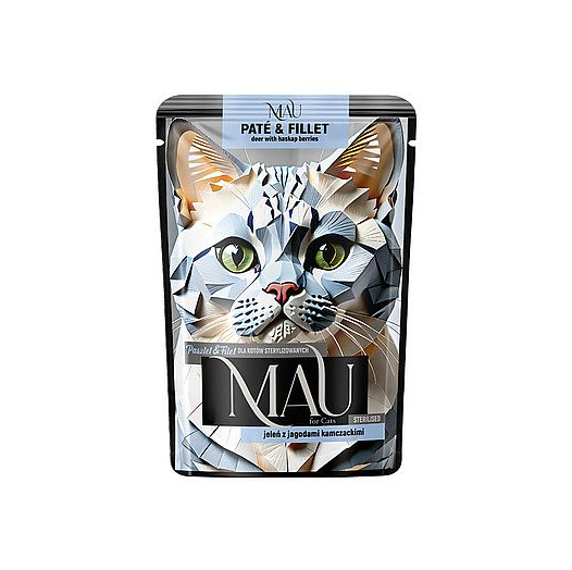 MAU Paté & Fillet kapsička s jelením mäsom a zemolezom 85 g