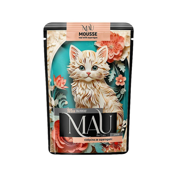 MAU Mousse Junior kapsička teľacie so špargľou 85 g