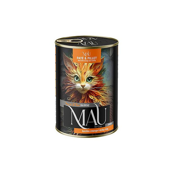 MAU Paté & Fillet Junior konzerva s kačacím, mangom a šípkami 400 g
