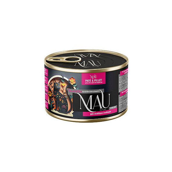 MAU Paté & Filet konzerva s husacinou, králikom a malinami 185 g