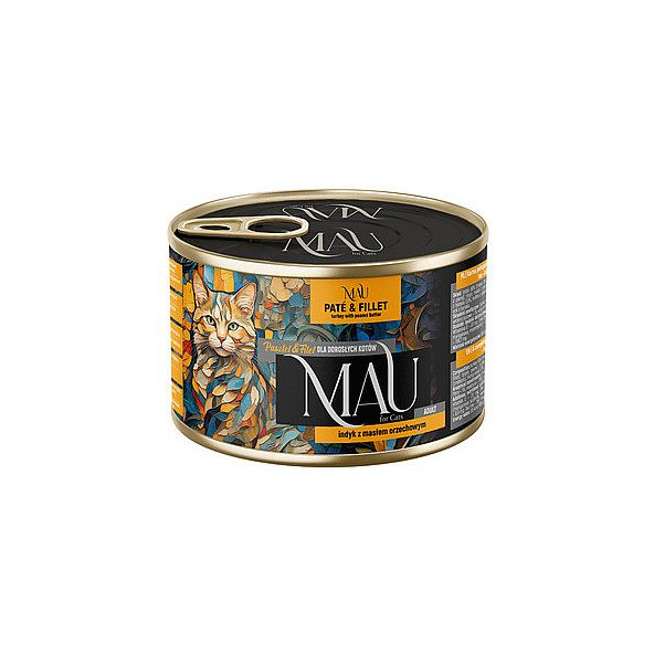 MAU Paté & Filet konzerva s morčacím mäsom a arašidovým maslom 185 g