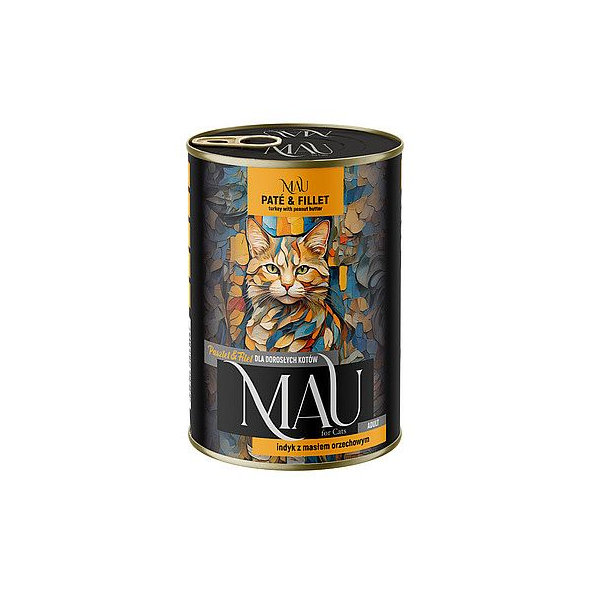 MAU Paté & Filet konzerva s morčacím mäsom a arašidovým maslom 400 g