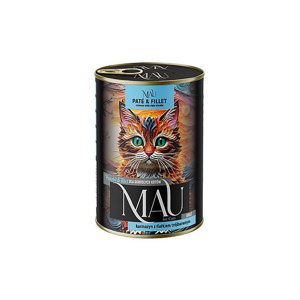 MAU Paté & Fillet konzerva s karmazínom a fialkou trojfarebnou 400 g