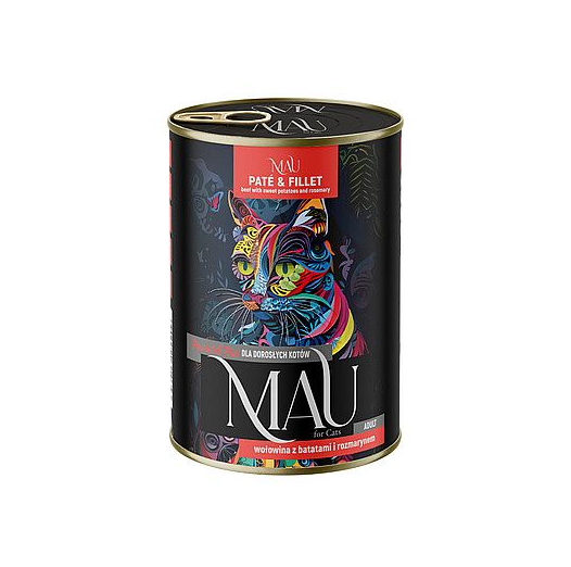 MAU Paté & Filet konzerva s hovädzím, batatmi a rozmarínom 400 g