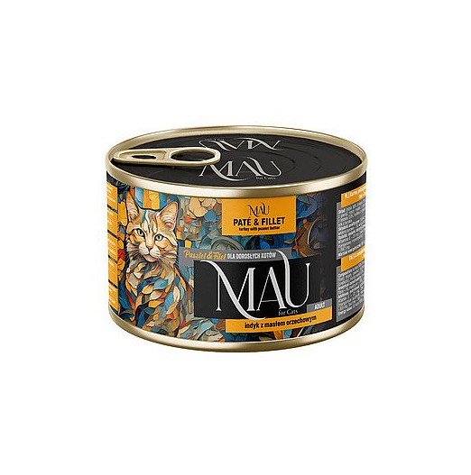 MAU Paté & Filet konzerva s morčacím mäsom a arašidovým maslom 185 g