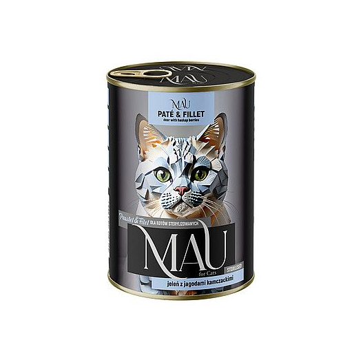 MAU Paté & Fillet konzerva s jelením mäsom a zemolezom 400 g