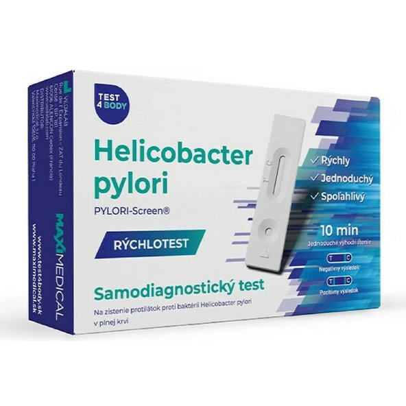 MAXIMEDICAL Rýchlotest Helicobacter pylori samodiagnostický test z krvi 1 set