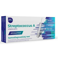 MAXIMEDICAL Rýchlotest Streptococcus A samodiagnostický test steru zo sliznice hrdla 1 set