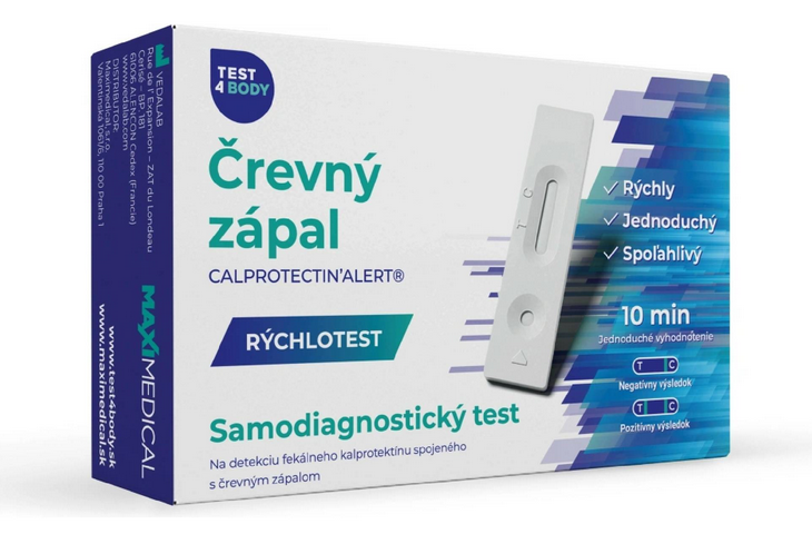 MAXIMEDICAL Rýchlotest Črevný zápal samodiagnostický test zo stolice 1 set
